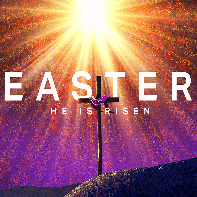 Easter Graphic "He Has Risen"